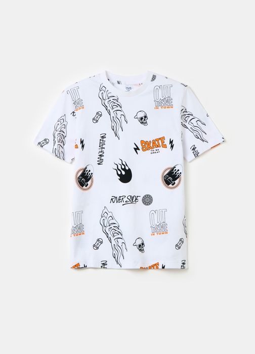 TSHIRT AOP M BLACK