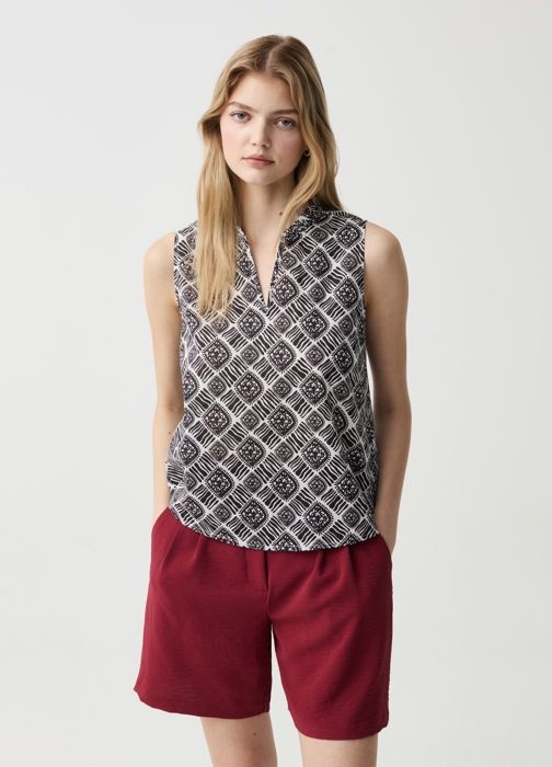 SHI265 SHIRT SUGAR SWIZZL - White/Black
