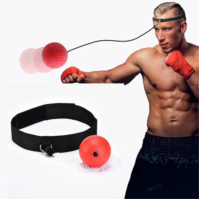 Bandeaux réglables d'entraînement de boxe réflexe, balle réflexe, Punch React.