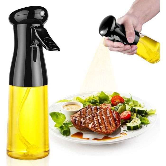 Diffuseur de pulvérisation d'huile d'olive BBQ, pulvérisateur d'huile pour la cuisine 200ml, pour un arrosage uniforme.