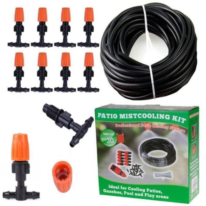 Kit d'irrigation de jardin goutte à goutte, système de nébulisation universel