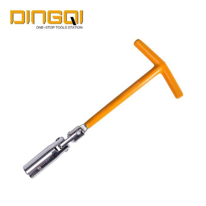 DINGQI Outil de retrait de bougie d'allumage 21mm, clé flexible douille universelle, pour un changement facile.