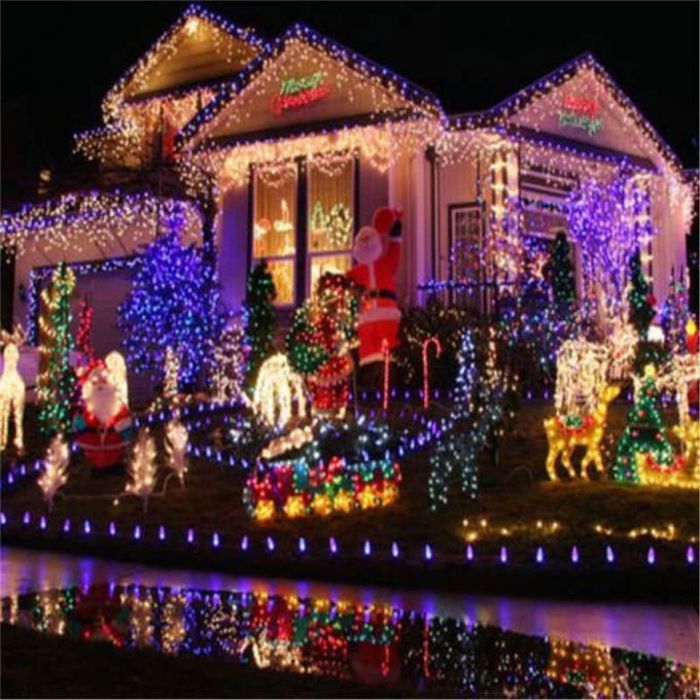 Guirlande lumineuse rouge 10m LED, 220V.