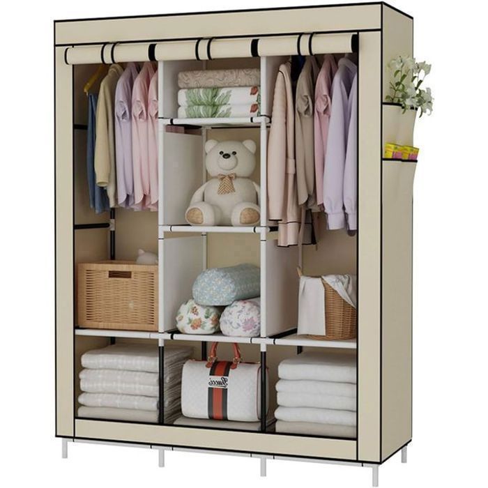 Armoire de Vêtements-beige