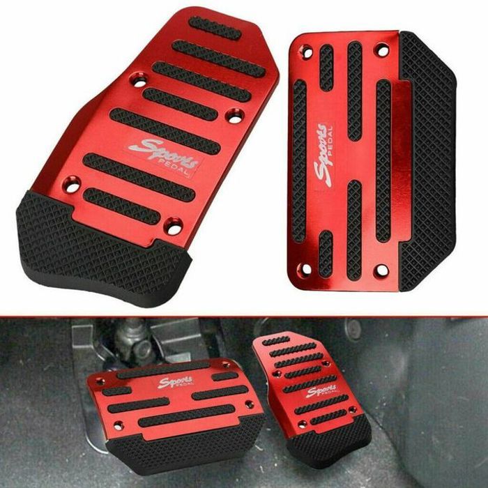 Kit de couvre pédales coordonnants universels en aluminium