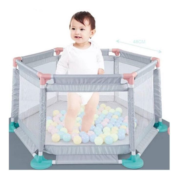 Parc de jeux, parc de sécurité pour bébé avec 10 balles, idéal pour le divertissement et la sécurité des enfants.