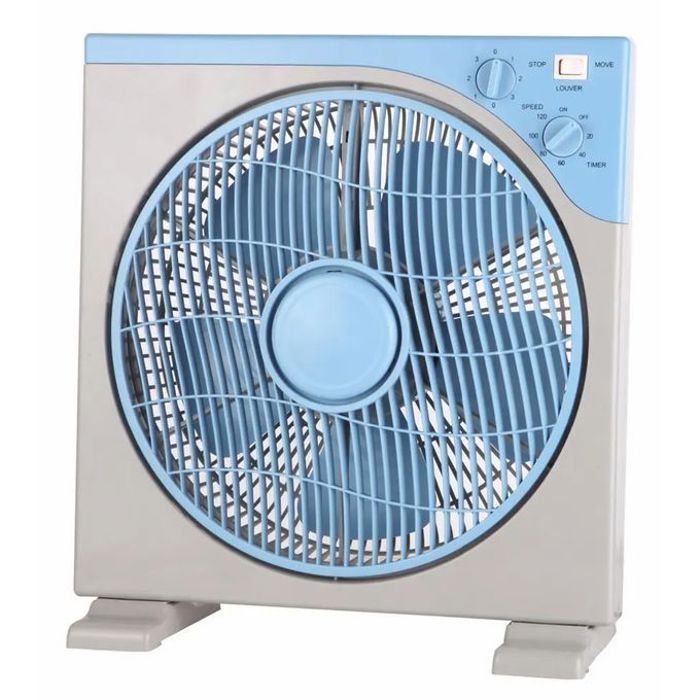 schlëizer Ventilateur au sol silencieux, carré, 32cm