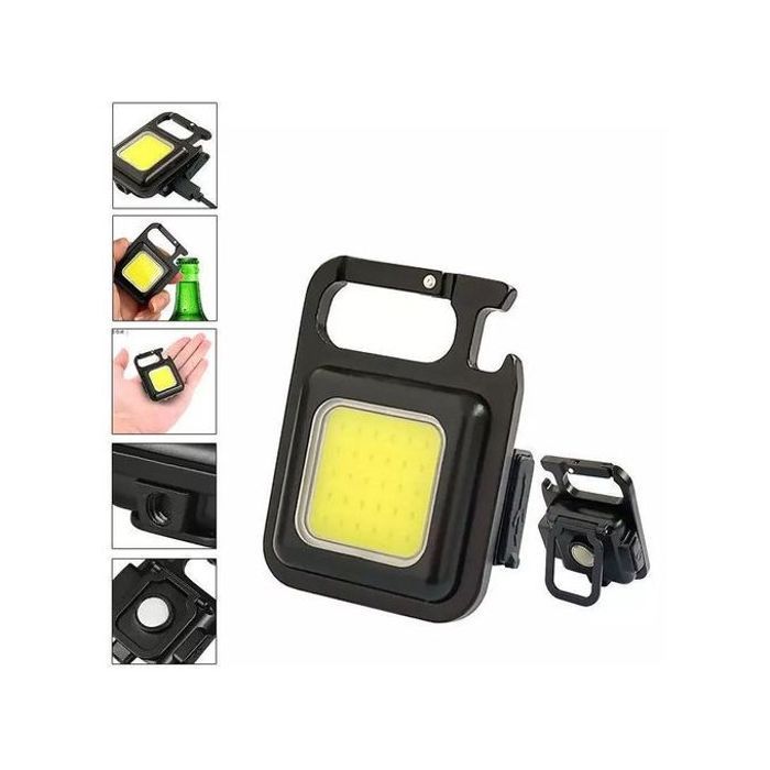 Mini lampe de poche USB rechargeable, porte-clé.