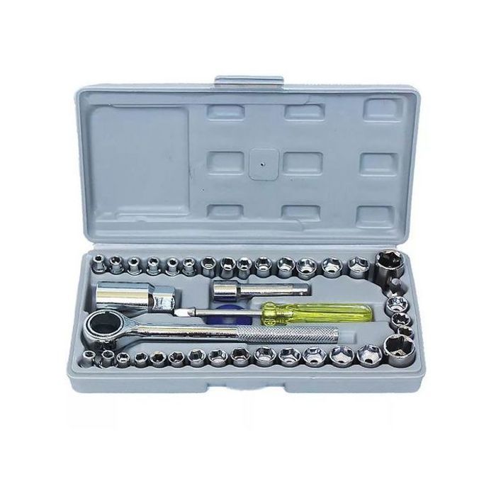 Boîte à outils combinée, ensemble d'outils pour véhicule, 40 pièces