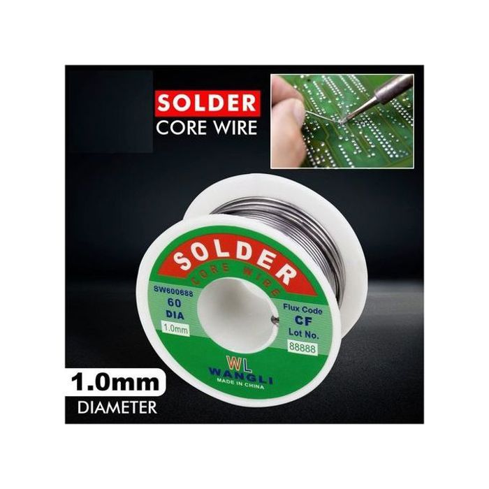 Bobine de Fil à souder, Étain de Soudure, Faible Fusion, 1,0mm, 40g