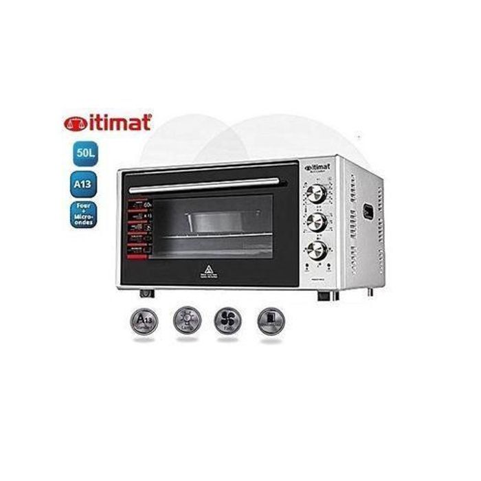 Four électrique 50L double vitrage ventilateur turbo lampe intérieur
