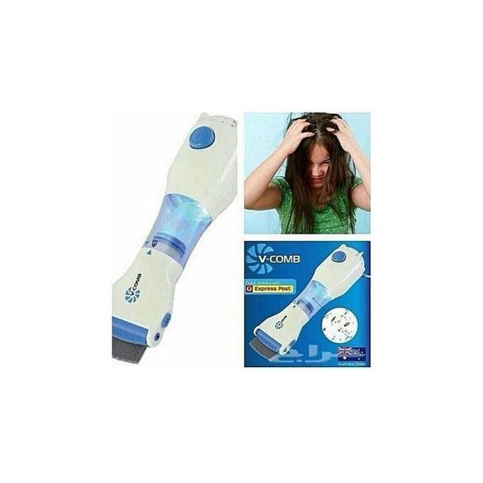 Peigne électrique anti-poux V-Comb : Traitement naturel et efficace - Sans produits chimiques