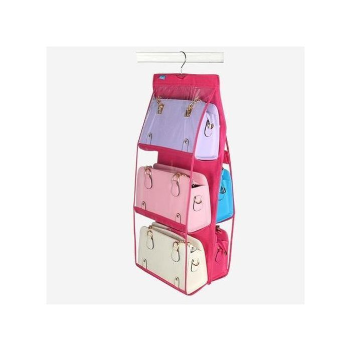 Organisateur de Sac à Main - GENERIC - Housse de Rangement - 6 Compartiments - Transparent - Résistante