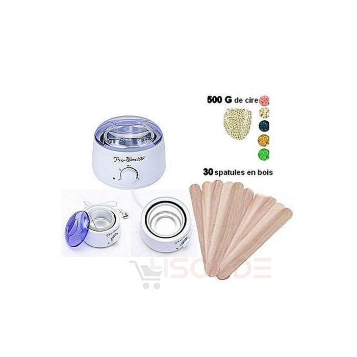 Pro Wax Pack : Machine à Cire Chaude Professionnelle + Cire & Spatules