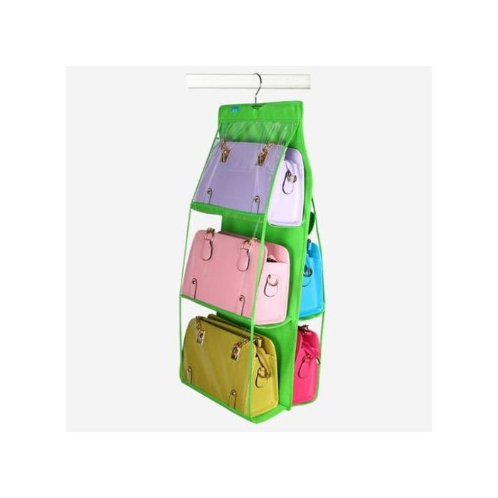 Organisateur de Sac à Main - GENERIC - Transparent - 6 Poches - Pliable - Pratique