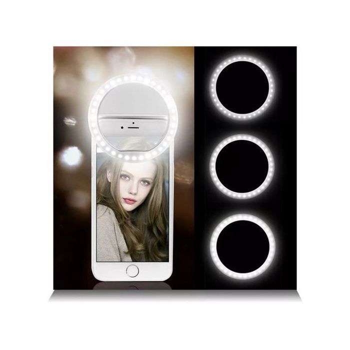 Ring Light Rechargeable : Selfie Parfait, N'importe Où !