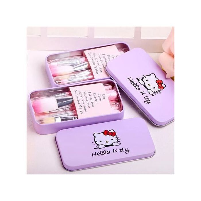 Set de Pinceaux Hello Kitty : Maquillage Parfait & Adorable