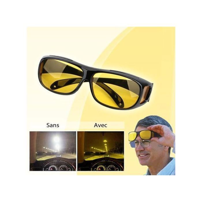 Lunettes HD Vision Jour & Nuit : Clarté & Protection Optimales