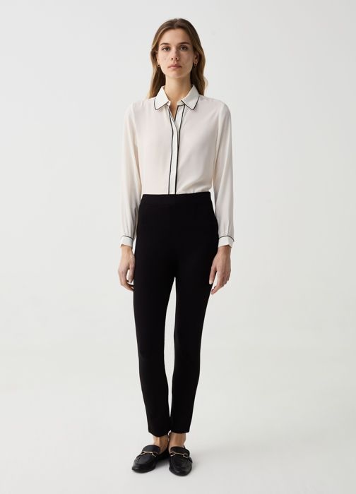 Legging - OVS HOUSEBRAND - LEG700 P. MI BLACK - Noir - 68% Viscose - Femme