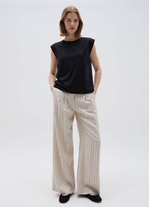 RELAXED T    SEA MOSS - Black