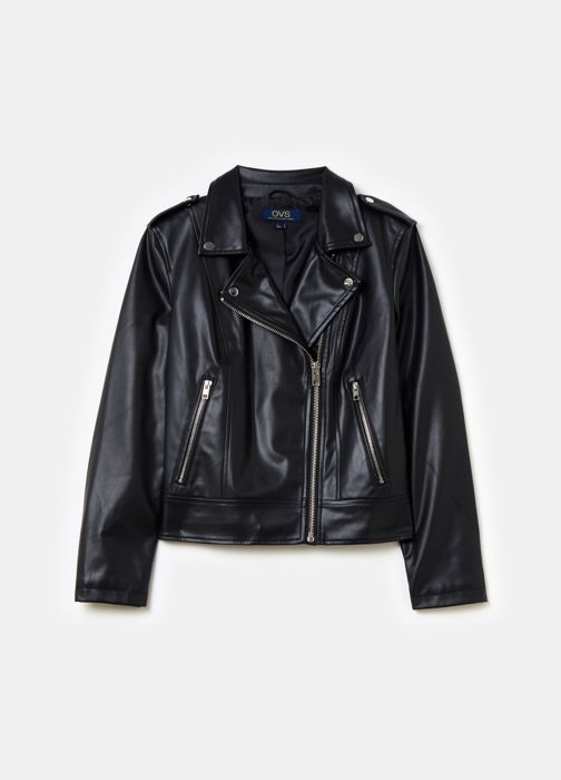 BIKER FAKE L BLACK - Black