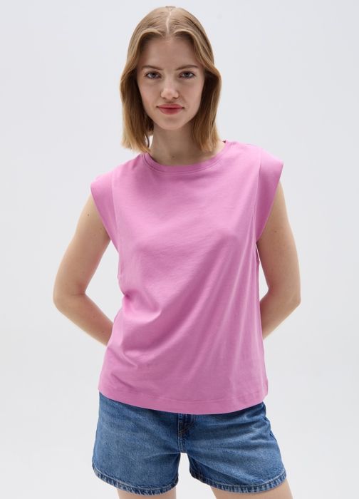 RELAXED T    SEA MOSS - Cyclamen pink