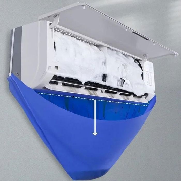 Kit de Nettoyage Climatiseur: Housse Étanche avec Tuyau d'Évacuation
