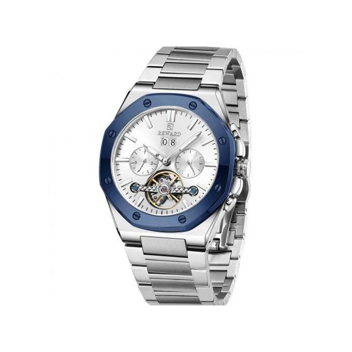 Montre Homme Reward - Automatique - Acier Inoxydable - Argentée - Étanche 3 ATM