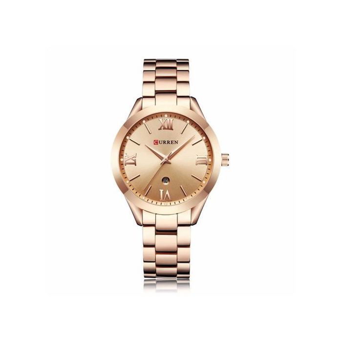Montre Curren Femme Luxe Quartz Bronze - 9007