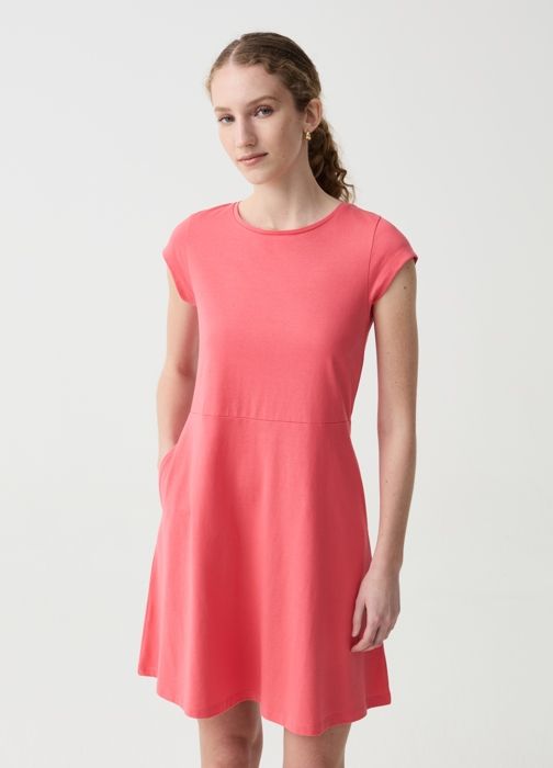 Robe SS SOLID DRE - OVS HOUSEBRAND - Noir - Coral Rose - Femme - Adulte