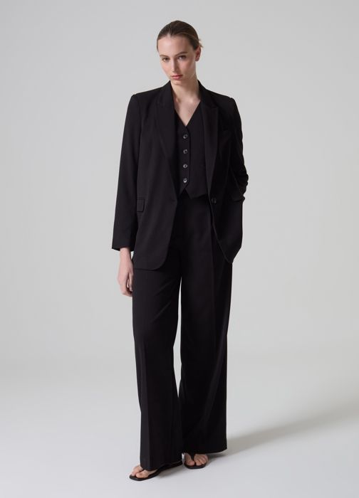 Blazer Femme - BLAZER ONE B BLACK - Noir - Adulte - Style Élégant - Confortable