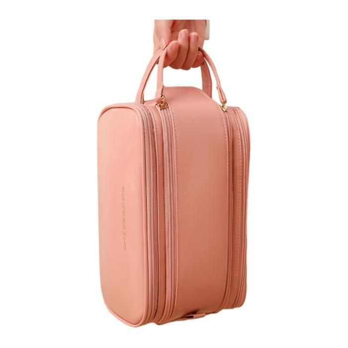 Trousse de maquillage grande capacité LG0001 rose