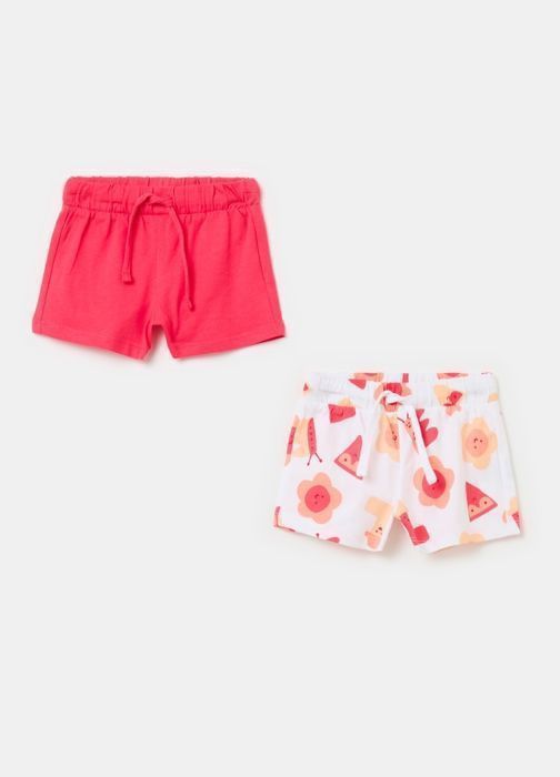 Lot de 2 Shorts pour bébé - 30-36 Mois - Rose