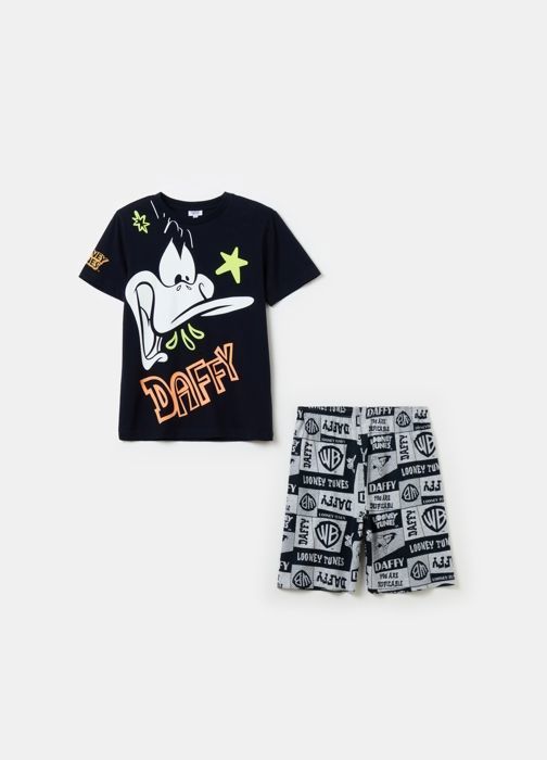 Pyjama et Short pour garçon 11-12 ans - Noir et Gris