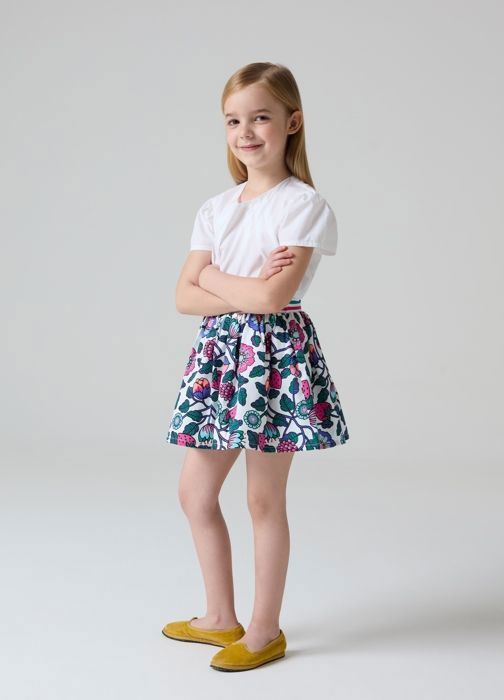 Jupe pour Fille 4 ans - MULTICOLOUR              