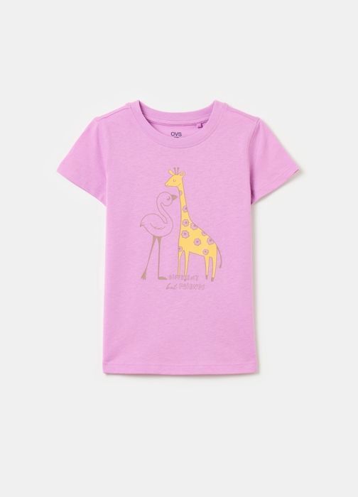 T-shirt Pour fille 4-5 ans - Mauve