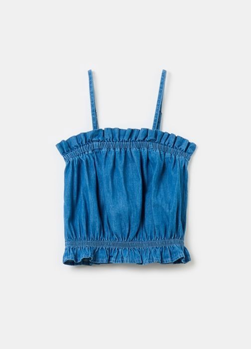 T-SHIRTS/DÉBARDEUR DE FILLES DE 10-15 ANS - LIGHT BLUE               