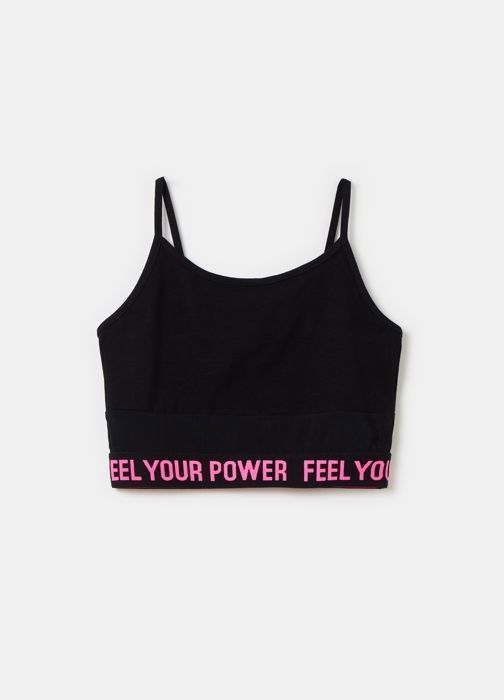 Top Mesh Pour filles  - 13-14 ans - BLACK