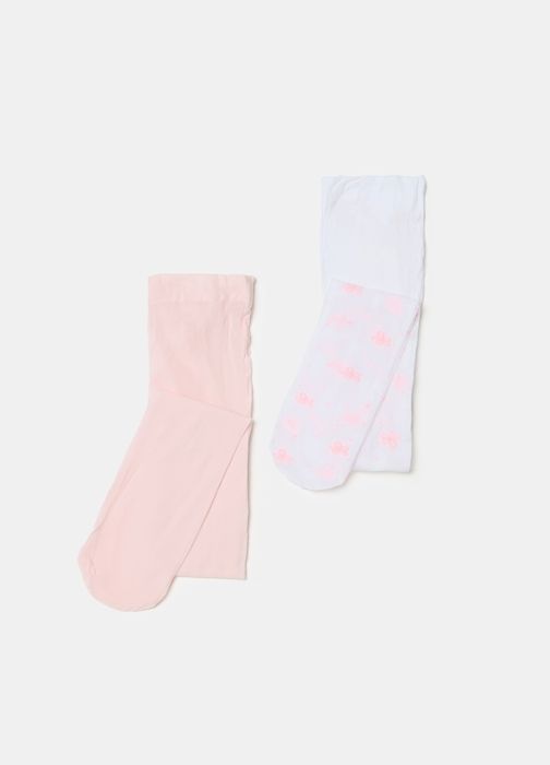Lot de 2 Collonts pour filles  - 2-4 ans - Rose et Blanc