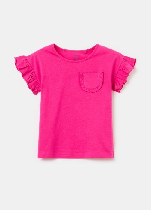 T-shirt pour filles 7-8 ans - Fuchsia
