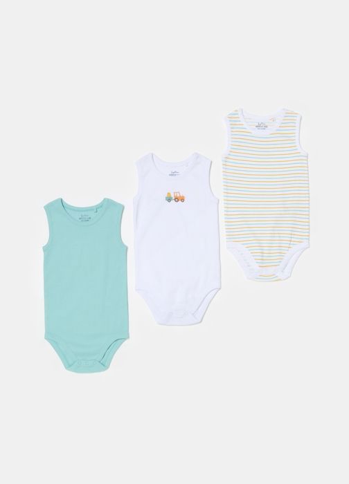 Pack 3 BODIES  Bébé - 18-24 Mois -  White/Green