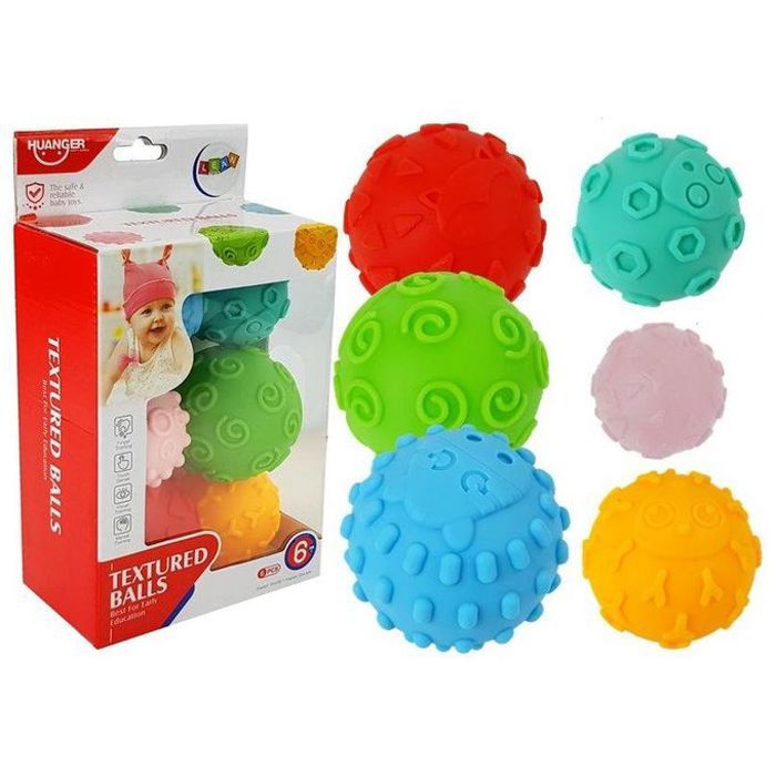 Balles Sensorielles - 6 Pièces pour l'Éveil