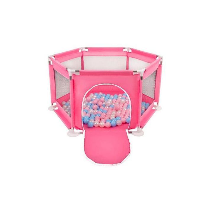 Parc Bébé Hexagonal Pliable - Avec Balles en Plastique