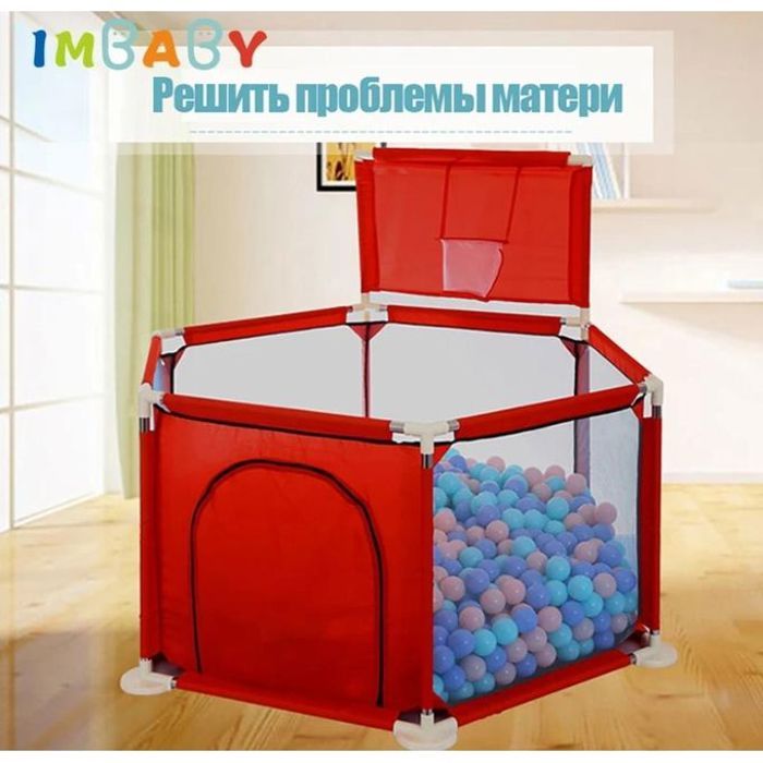 Parc Bébé Hexagonal Pliable : Sécurité et Facilité de Rangement