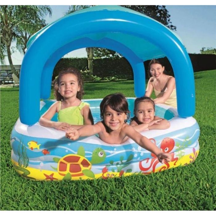 Piscine Gonflable avec Pare-Soleil - Bestway Aquarium