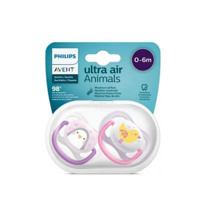 Sucettes Orthodentiques Philips - Silicone - 2 Pièces