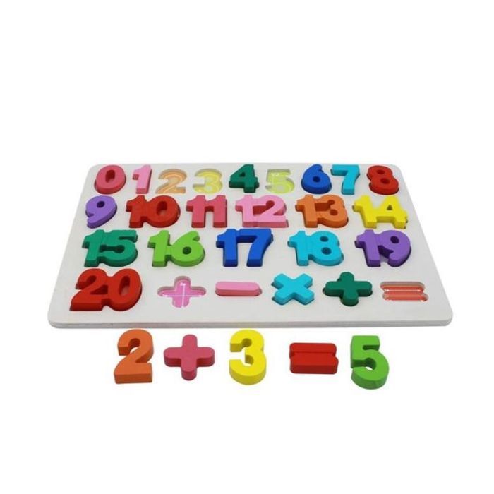 Puzzle en Bois - Numéros 1 à 20 - Jouet Éducatif