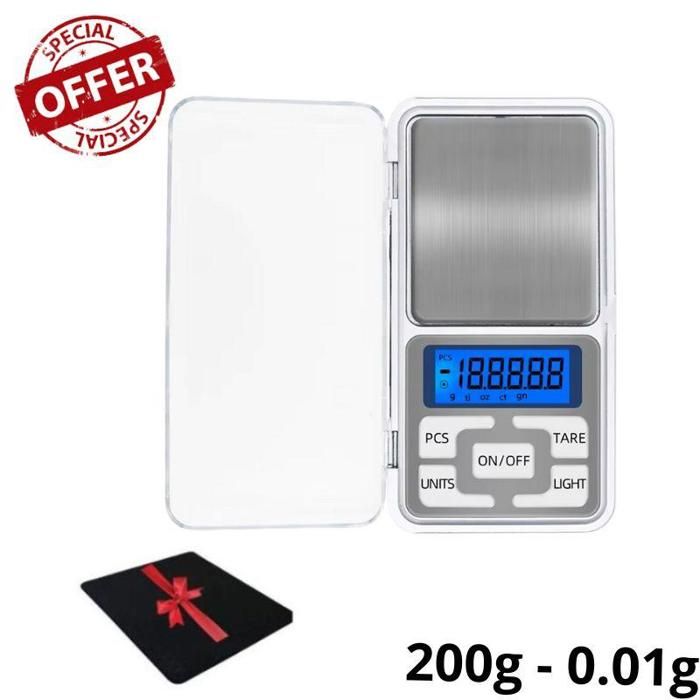 Balance de précision 0.01Gg-200g professionnelle très précise pesée scale bijoux or herbe épices