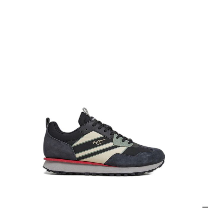 Baskets - Pepe Jeans - Foster Evolution - Noir - Plat - Mixte