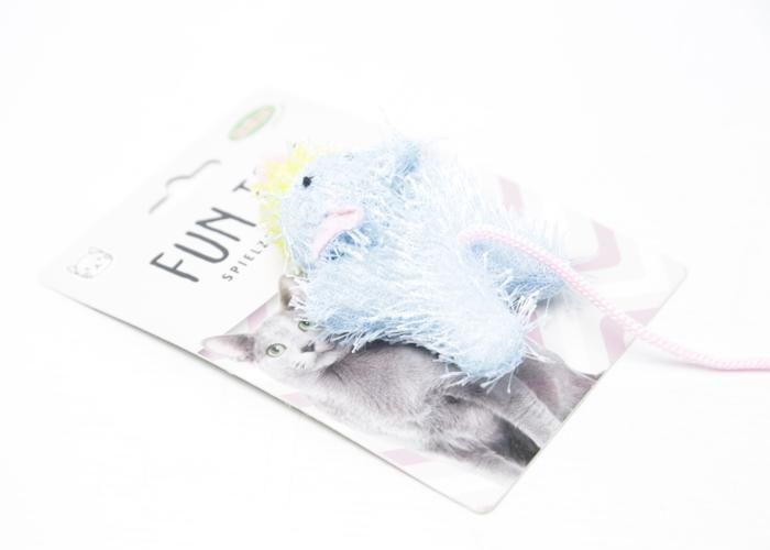 JOUET CHAT - BUBIMEX - RAT AVEC CATNIP - 9CM - MULTICOULEUR - TISSU